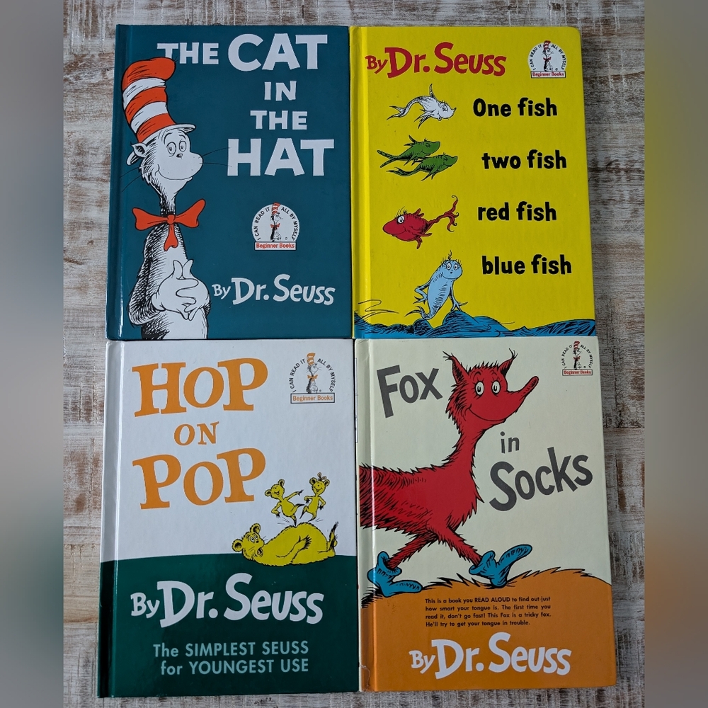 4 Pack Dr. Seuss Books